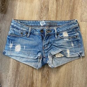 Bullhead low rise denim shorts